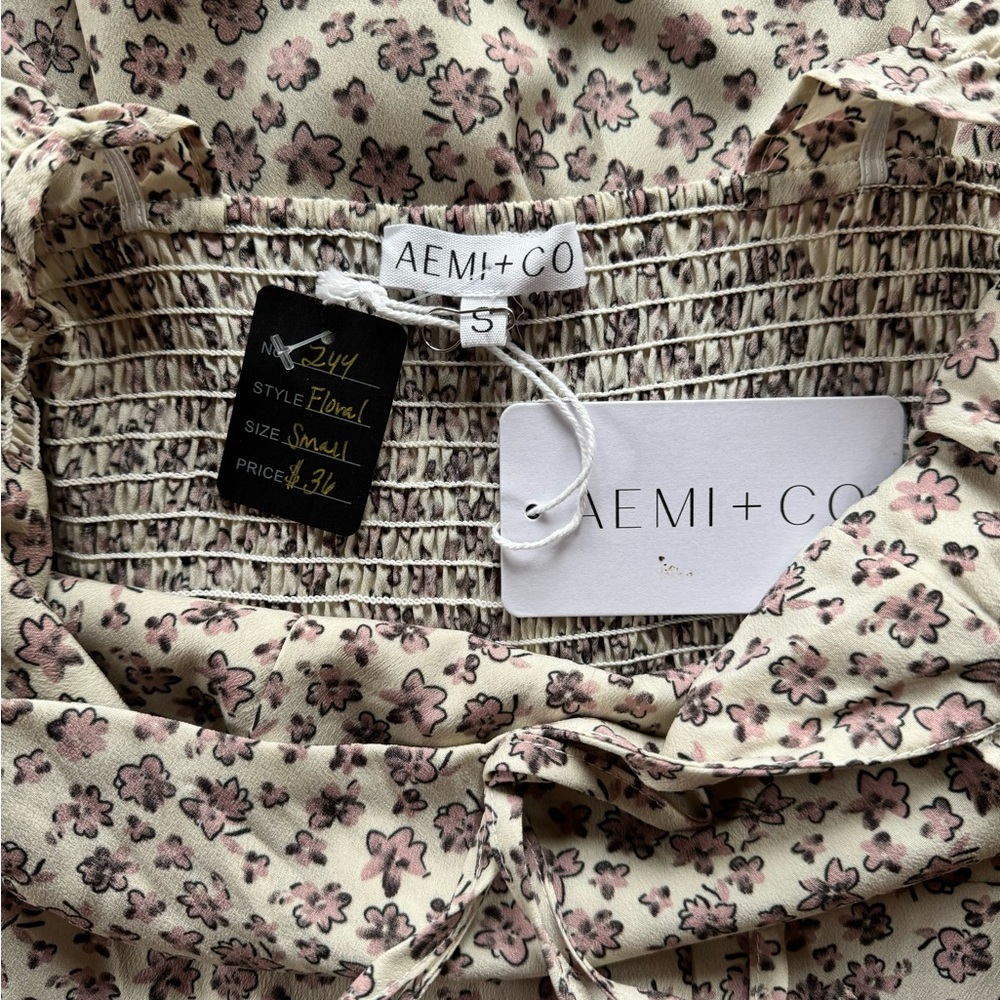 AEMI + CO Brandi’s jumpsuit, floral, wide leg - Picture 7 of 10